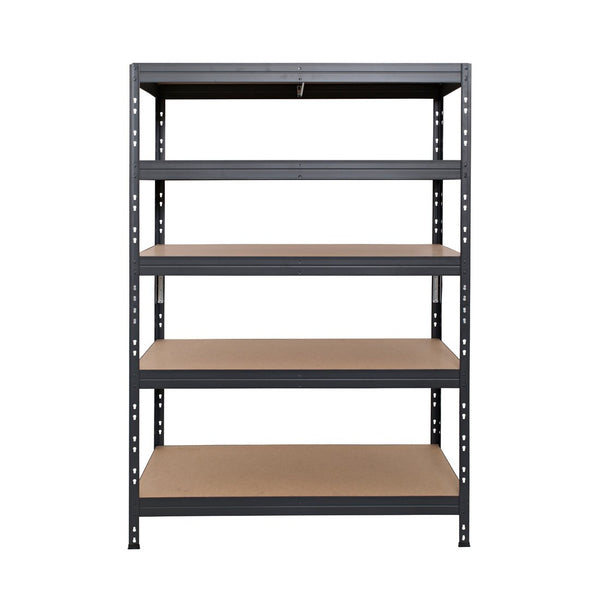 Metallregal Rivet DTD 252x120x45 cm, 5 Ebenen, grau beschichtet