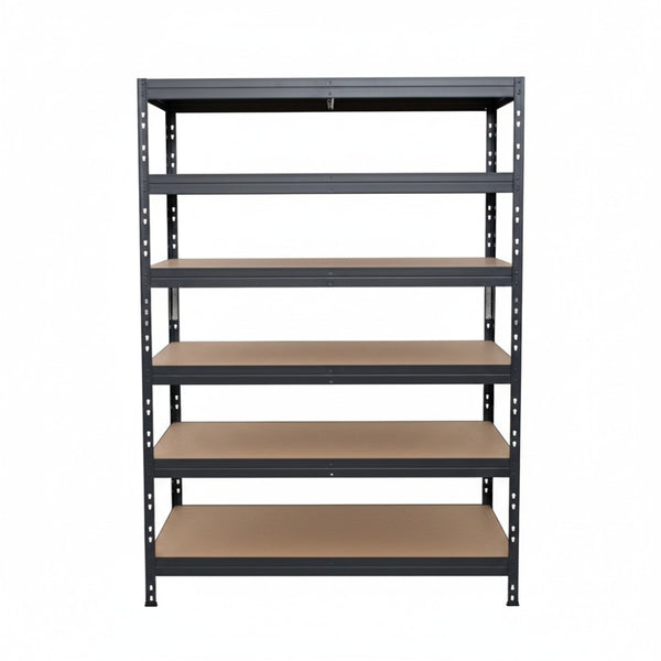 Metallregal Rivet DTD 252x120x45 cm, 6 Ebenen, grau beschichtet