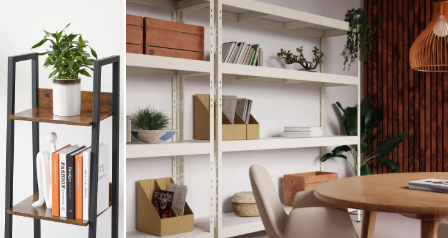 Estanterías de archivador para organizar documentos y carpetas en una oficina