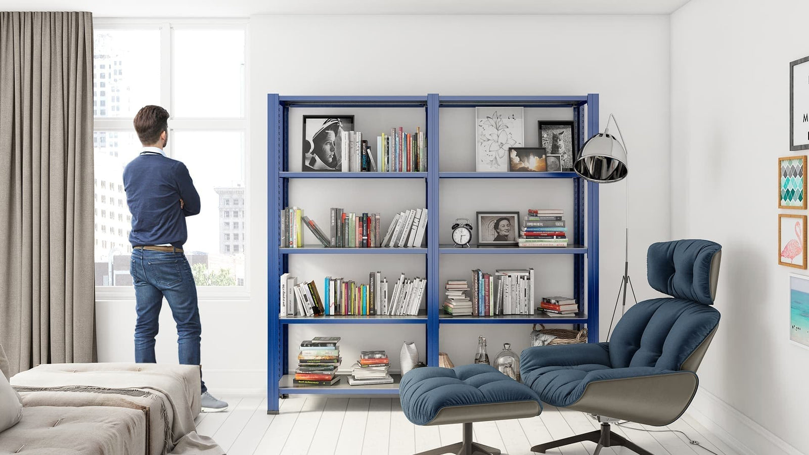 Estanterías metálicas en decorados de televisión y series con soluciones de almacenaje de Master Rax