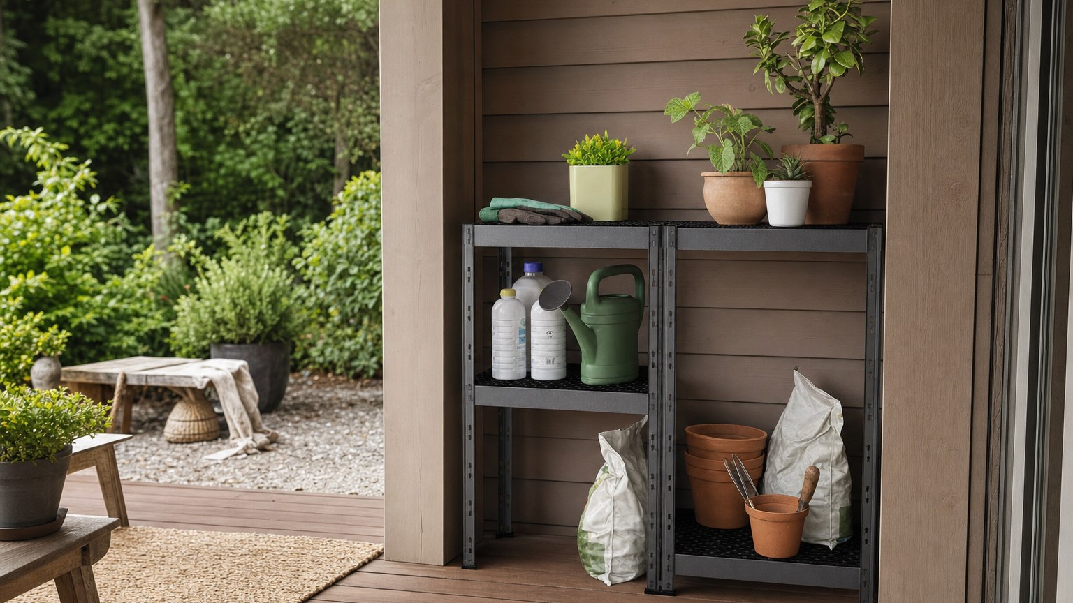 Estanterias de exterior soluciones practicas al aire libre