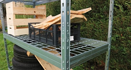 Estanterías de exterior metálicas para jardín, balcón y terraza