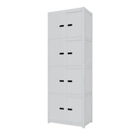 Armario metalico para oficina ar style 198x70x40cm 4 niveles