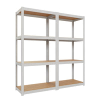 Set de estanteria metalica para oficina ar style 150x140x40cm 4 niveles