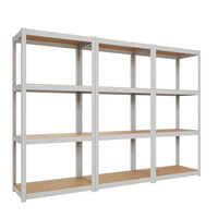 Set de estanteria metalica para oficina ar style 150x210x40cm 4 niveles