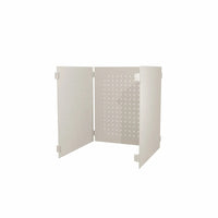 Pared perforada estilo ar set de 3 accesorios para estanterias 42 7 37 7 cm ral 9002