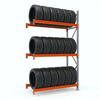 Estanteria neumaticos modulo adicional 300x185x50cm 3 niveles galvanizado