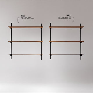 Komponentenübersicht der DecoSeries 2Wall Metallregale
