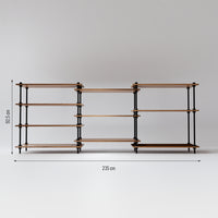 Sistema de estanterias con estanterias independientes deco 92 5x235x35