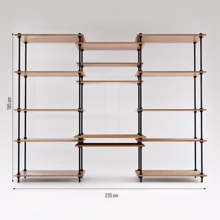Größentabelle für DecoSeries Schreibtisch mit zwei großen Standardregalen