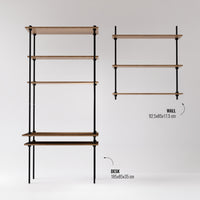Sistema de estanterias escritorio con estanteria deco 185x150x17 5 52 5cm