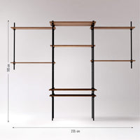 Sistema de estanterias escritorio con estanteria deco 185x150x17 5 52 5cm