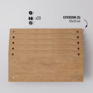 Erweiterung des StandardL Metallregals aus der DecoSeries in neutralem Hintergrund