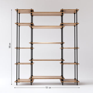 Maße der DecoSeries Metallregale in Standard S und Standard L Größen
