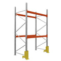 Metallregal Initial mit 2 Ebenen und 1 Modul mit Schutz