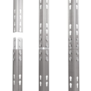 Szczegół metalowego regału zewnętrznego o solidnym designie