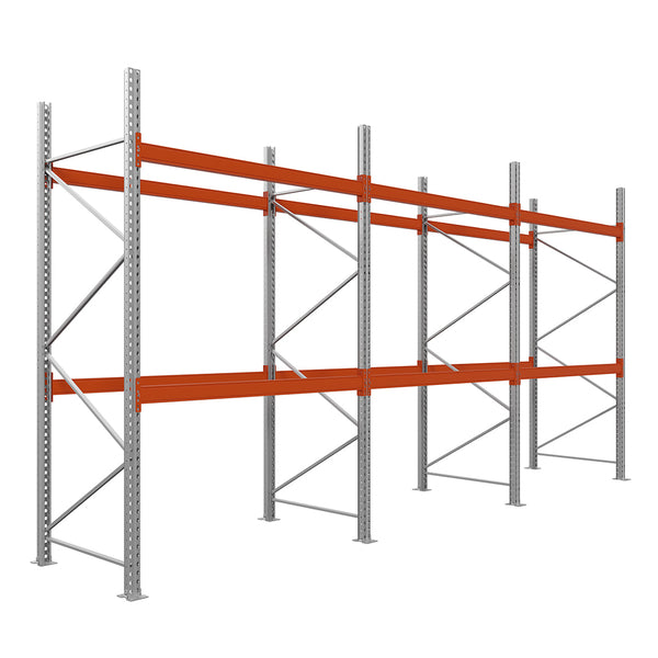 Metallregal mit 3 Modulen und 3 Ebenen für Lagerung