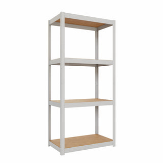 Seitenansicht eines Metallregals STYLE 70x40 mit vier Ebenen
