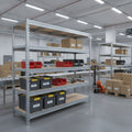 Schwerlastregal BULLRACK RIVET PRO 200x120x45 Spanplatte 4 Ebenen Verzinkt