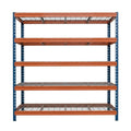 Bullrack Rivet Pro drátěný regál modro-oranžový 200x5L