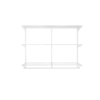 Offenes Schrank­system 100x120x40cm, weiß, mit Wandleisten