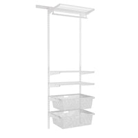 Offenes Schrank­system 200x60x40cm, weiß, mit Wandleisten