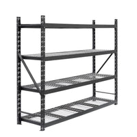 Estantería metálica con malla de acero para carga pesada de 183x196x55cm gris antracita