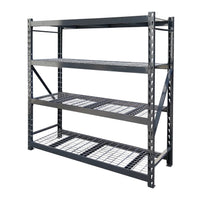 Estantería metálica con malla de acero para carga pesada de 183x196x55cm gris antracita