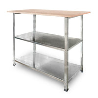 Banco de trabajo compacto de 120x92x60cm con balda de algomerado