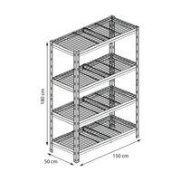 Estantería para alimentación Gastronorm 180x150x50cm 4 niveles