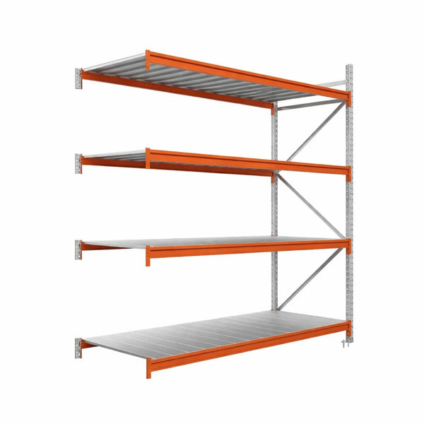 Weitspannregal - Anbauregal mit Metallboden - 200x150x60 - 4 Böden