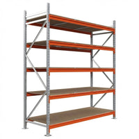 Weitspannregal - Grundregal mit Spanplatte (DTD) - 250x185x100 - 5 Böden