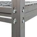 Detailansicht eines verzinkten BULLRACK RIVET Metalldrahtregals