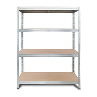 Metallregal RIVET 120x45/120x60 mit 1 Verstärkung und 4 verzinkten Regalböden