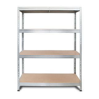 Metallregal RIVET 120x45/120x60 mit 1 Verstärkung und 4 verzinkten Regalböden