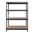 Metallregal RIVET 120x45/120x60 mit 1 Verstärkung und 4 grauen Regalböden