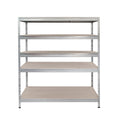 Metallregal RIVET 150x45/150x60 mit 2 Verstärkungen und 5 verzinkten Regalböden