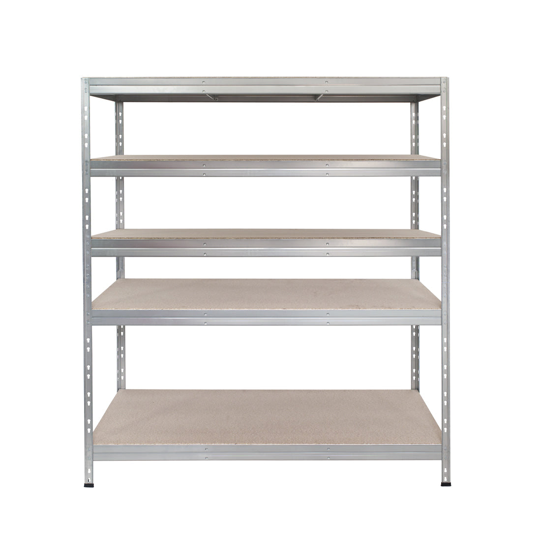Metallregal RIVET 150x45/150x60 mit 2 Verstärkungen und 5 verzinkten Regalböden
