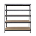 Metallregal RIVET 150x45/150x60 mit 2 Verstärkungen und 5 grauen Regalböden