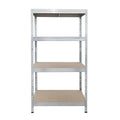 Metallregal RIVET 90x45/90x60 mit 1 Verstärkung und 4 verzinkten Regalböden