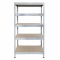 Metallregal RIVET 90x45/90x60 mit 1 Verstärkung und 5 verzinkten Regalböden