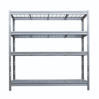 Regały metalowe BULLRACK RIVET PRO 200x180x45 kratka stalowa 4 poziomy ocynkowany