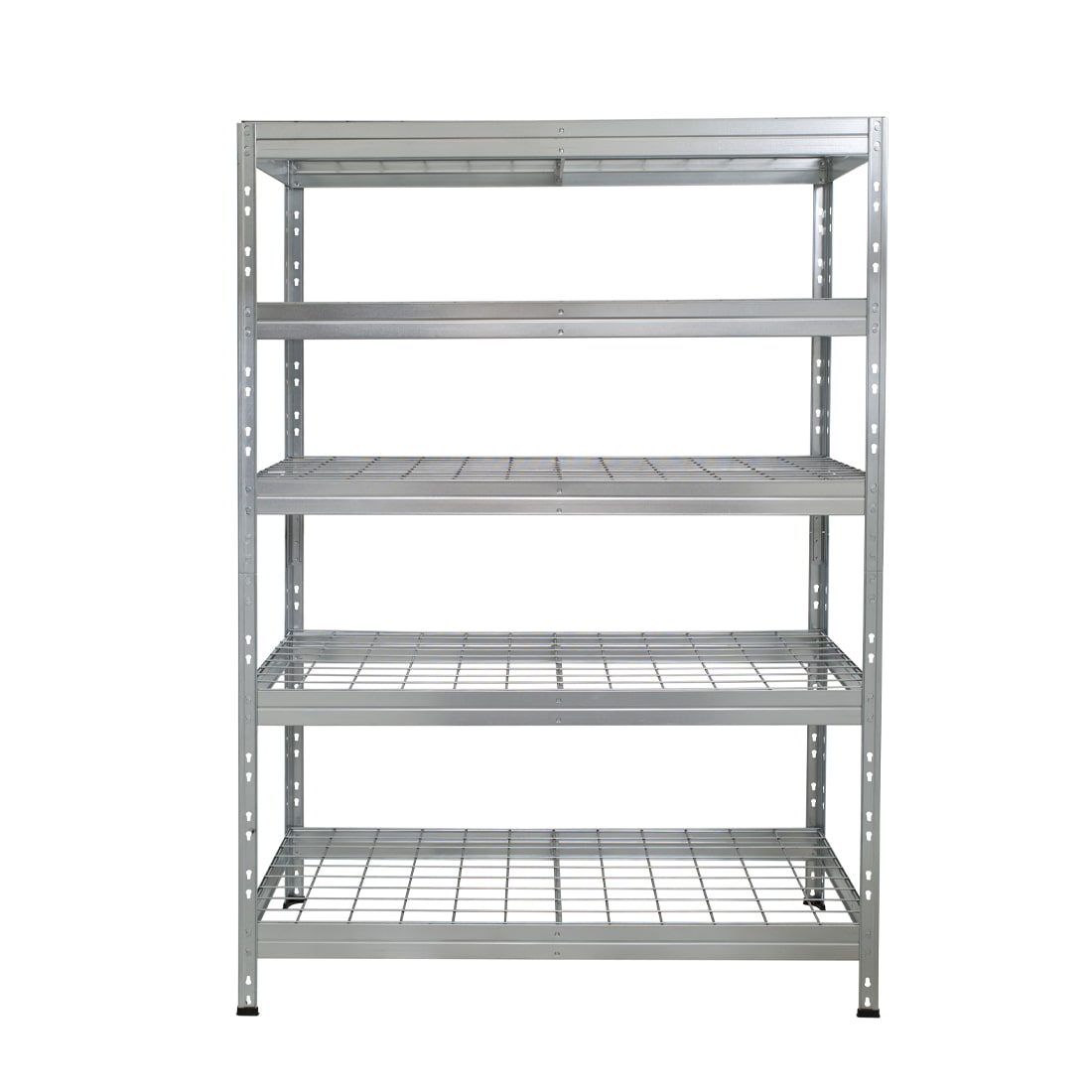 Ocynkowana metalowa półka druciana 120x45 cm z 5 półkami i jednym wzmocnieniem
