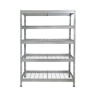 Ocynkowana metalowa półka druciana 120x45 cm z 5 półkami i jednym wzmocnieniem