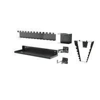 Accesorios para tablero perforado ganchos perforados para la pared con portalatas compartimento de almacenamiento organizadores ganchos dobles y clips para herramientas