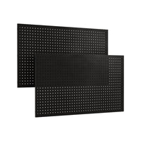Accesorios para tablero perforado ganchos perforados para la pared con portalatas compartimento de almacenamiento organizadores ganchos dobles y clips para herramientas