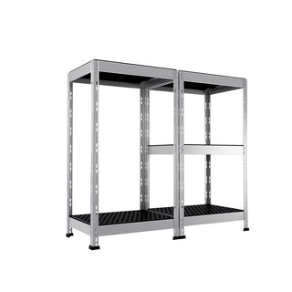 Metallregal Outdoor 5N 50x40 cm mit Seitenarbeitsplatz
