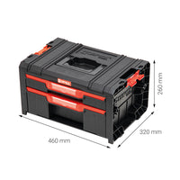 Qbrick System Pro Schublade 2 Toolbox 2.0 Größenübersicht