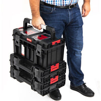 Qbrick System Pro sada dvoch kufrov na náradie Pro500, praktická na prenášanie