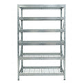 Verzinktes Metallregal DRM 252, 120x45 cm, 6 Ebenen